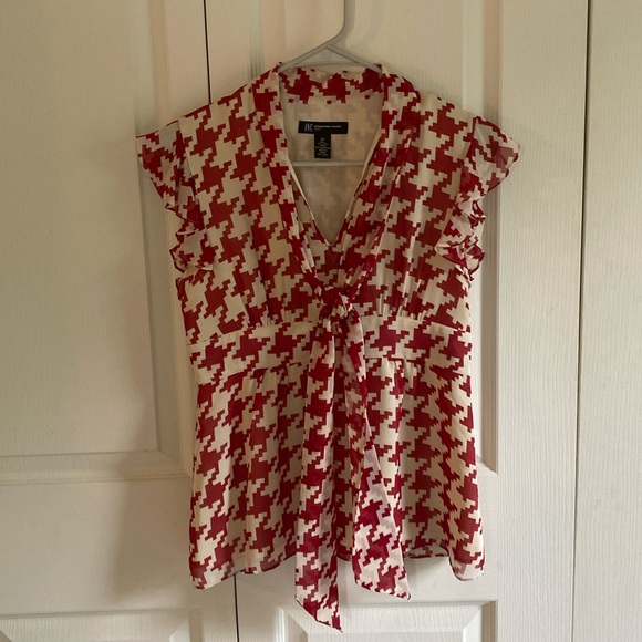 INC 6P Women’s herring bone fitted blouse - Picture 1 of 6